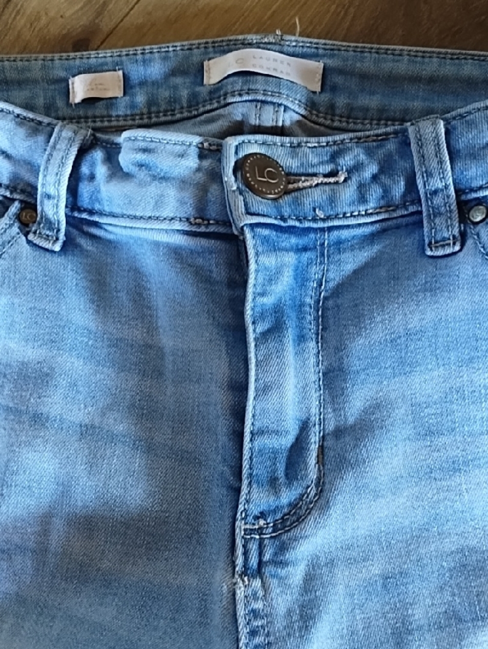 LC Lauren Conrad Light Blue Distressed Jeans - Picture 2 of 14